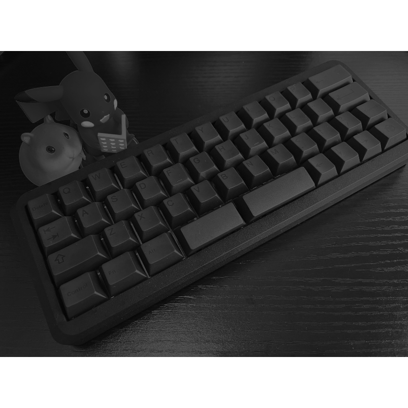 Gaming Accessories Aesthetic - GEEKARK BOB Keycap Set Custom Black