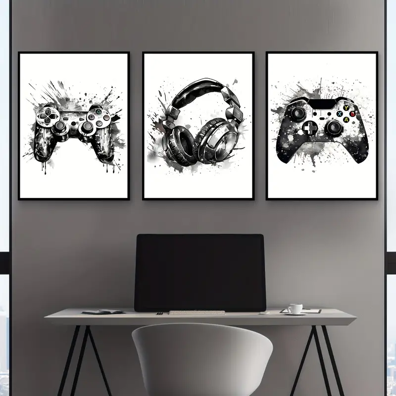 Gaming Accessories For Room - 3pcs frameless Canvas Painting 3pcs/set Gaming