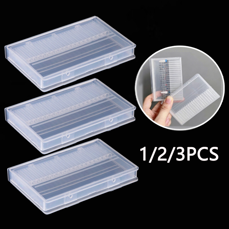 Gaming Accessories Rack - 1/2/3PCS 20 Slots Clear Nail Drill