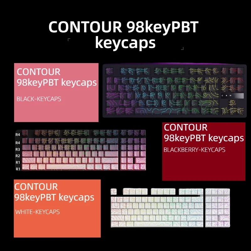 Contour KM98 PBT Keycaps-Perfe - Gaming Accessories Aesthetic 评论和价格