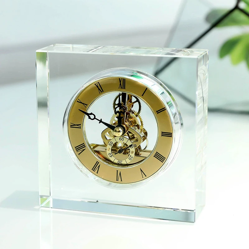 Crystal Silent Table Clock Lux - Accessories For Your Gaming Room 评论和价格