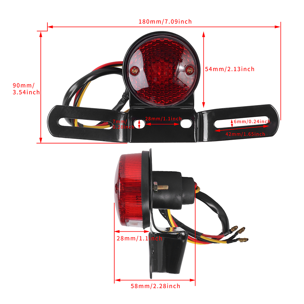 12V Halogen Moto Rear Lights M - Gaming Accessories Rack 评论和价格