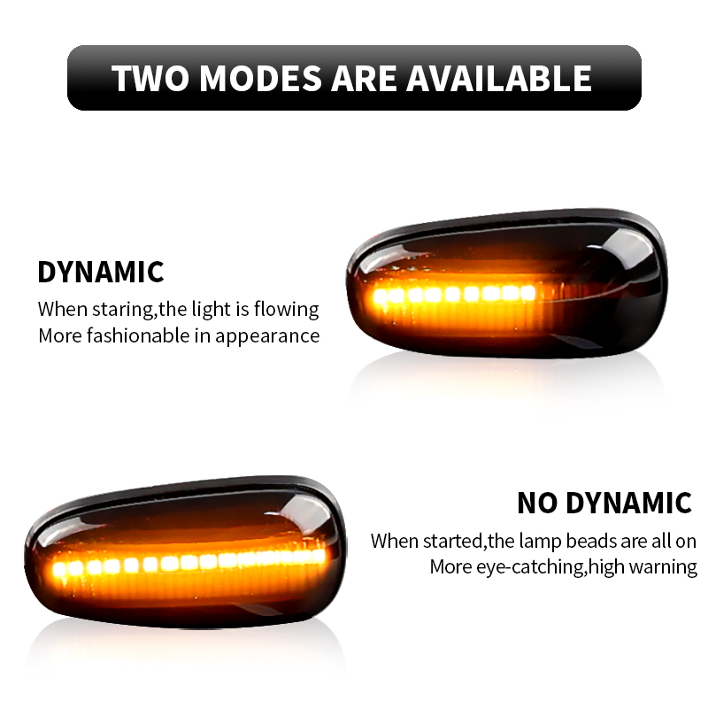 2PCS LED Dynamic Side Marker L - Gaming Accessories Rack 评论和价格