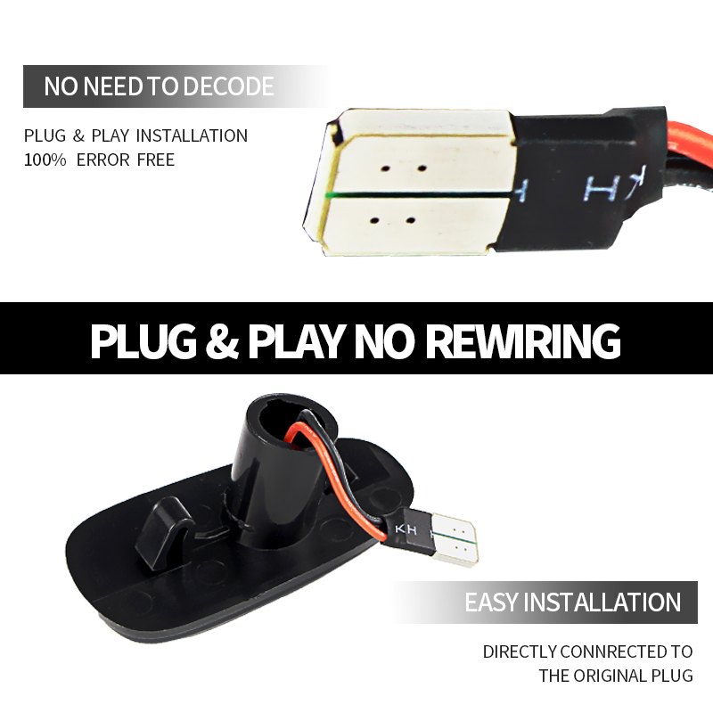 2PCS LED Dynamic Side Marker L - Gaming Accessories Rack 评论和价格