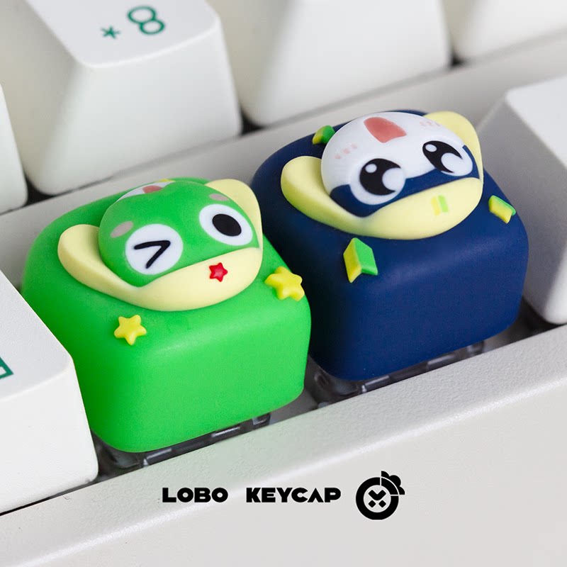 Keroro Themed Anime Keycaps Me - Gaming Accessories Aesthetic 评论和价格