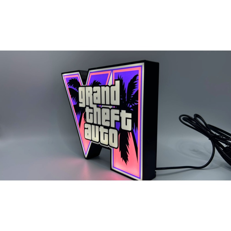 GTA 6 Grand Theft Auto VI LED  - Accessories For Your Gaming Room 评论和价格