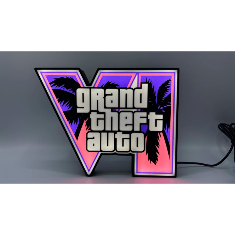 GTA 6 Grand Theft Auto VI LED  - Accessories For Your Gaming Room 评论和价格