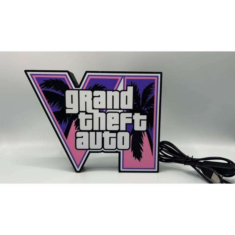 GTA 6 Grand Theft Auto VI LED  - Accessories For Your Gaming Room 评论和价格